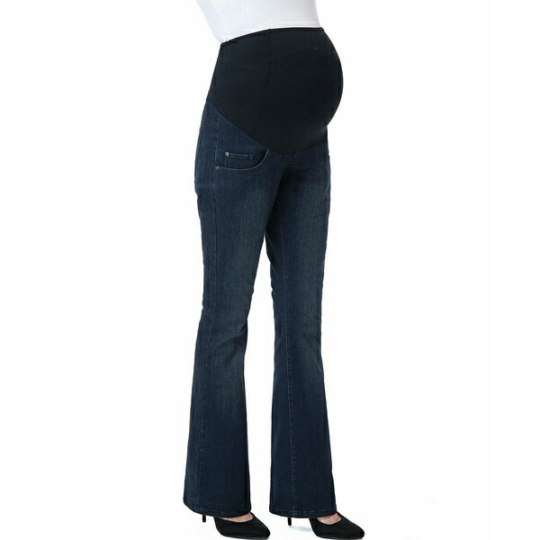 キミ アンド カイ レディース デニムパンツ ボトムス Maternity Leni Stretch Boot Cut Denim Jeans Dark indigo