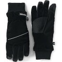 ランズエンド レディース 手袋 アクセサリー Women's EZ Touch Screen Squall Winter Gloves Black