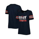ニューエラ レディース Tシャツ トップス Women's Navy Boston Red Sox Team Stripe T-shirt Navy