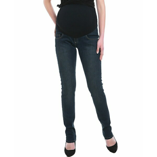 キミ アンド カイ レディース デニムパンツ ボトムス Maternity Frankie Stretch Straight Leg Denim Jeans Rich indigo