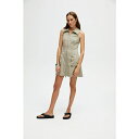 ノクチューン レディース ワンピース トップス Women's Mini Dress with Pockets Dark beige
