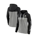 ファナティクス レディース ジャケット&ブルゾン アウター Women's Black, Gray Chicago White Sox Take The Field Colorblocked Hoodie Full-Zip Jacket Black, Gray