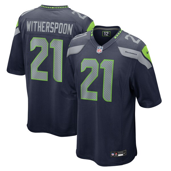 ナイキ メンズ ユニフォーム トップス Devon Witherspoon Seattle Seahawks Nike Game Jersey College Navy