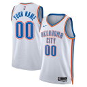 ナイキ メンズ ユニフォーム トップス Oklahoma City Thunder Nike Unisex Swingman Custom Jersey White Association Edition