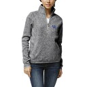 リーグカレッジエイトウェア レディース パーカー・スウェットシャツ アウター Kentucky Wildcats League Collegiate Wear Women's Saranac QuarterZip Pullover Top Heather Gray