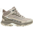 メレル レディース ハイキング スポーツ Speed Strike 2 Mid WP Shoe - Women's Stone