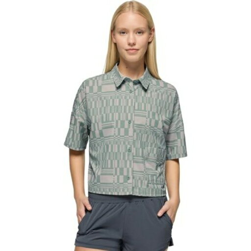 プラーナ レディース カットソー トップス Railay Short-Sleeve Button Down Shirt - Women's Saltwater Drops プラーナ レディース カットソー トップス Railay Short-Sleeve Button Down Shirt - Women's Saltwater Drops