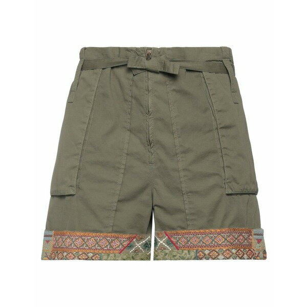 【送料無料】 エトロ レディース カジュアルパンツ ボトムス Shorts & Bermuda Shorts Military green