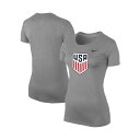 ナイキ レディース Tシャツ トップス Women's Heather Gray USMNT Legend Performance T-shirt Heather Gray