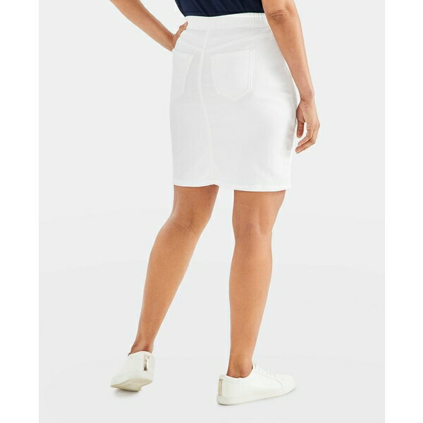 スタイルアンドコー レディース スカート ボトムス Women 039 s Denim Stretch Pull-On Skirt, Created for Macy 039 s Bright White