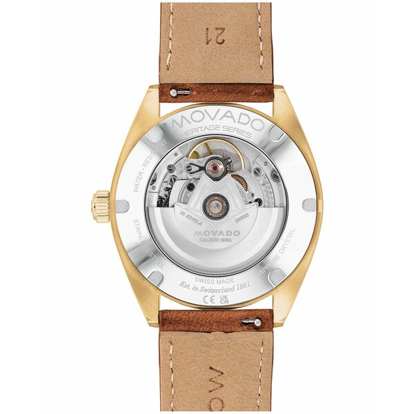 モバド モバド レディース 腕時計 アクセサリー Men's Heritage Datron Swiss Automatic Cognac Genuine Leather Strap Watch 40mm Brown