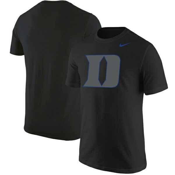 ナイキ メンズ Tシャツ トップス Duke Blue Devils Nike Logo Color Pop TShirt Black