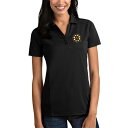 アンティグア レディース ポロシャツ トップス Boston Bruins Antigua Women's Tribute Polo Black