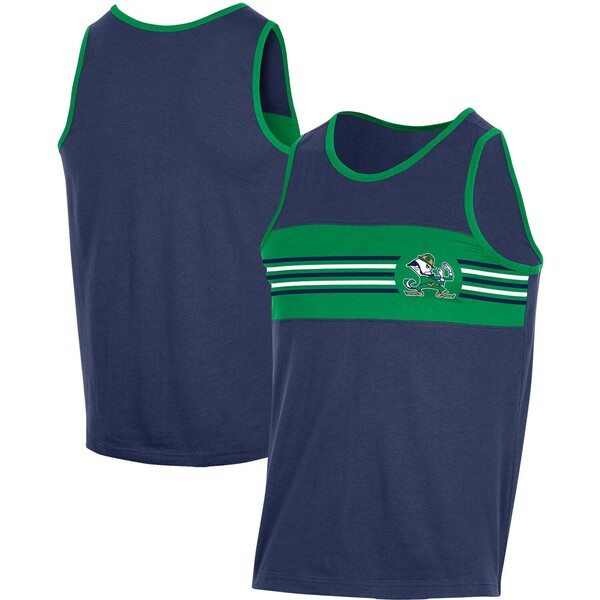 チャンピオン タンクトップ  メンズ チャンピオン メンズ Tシャツ トップス Notre Dame Fighting Irish Champion Colorblock Tank Top Navy