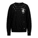 【送料無料】 ヴェルサーチ メンズ パーカー・スウェットシャツ アウター Sweatshirts Black