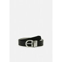 カルバン・クライン ベルト（レディース） カルバンクライン レディース ベルト アクセサリー MUST BUCKLE BELT - Belt - black/dark ecru