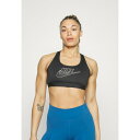 ナイキ レディース カットソー トップス FUTURA BRA - Medium support sports bra - black/white