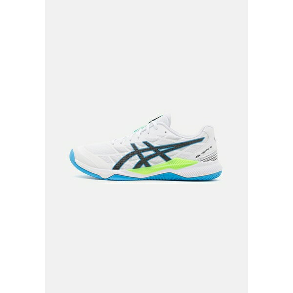 アシックス メンズ バスケットボール スポーツ GEL-TACTIC 12 - Volleyball shoes - white/lime burst