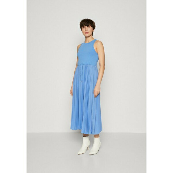 トミー ヒルフィガー レディース ワンピース トップス TANK PLEATED DRESS MIDI - Day dress - blue spell