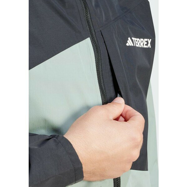 アディダス テレックス メンズ バスケットボール スポーツ TERREX XPERIOR HYBRID - Outdoor jacket - silver green black 3