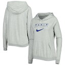 ナイキ レディース パーカー・スウェットシャツ アウター Paris SaintGermain Nike Women's Lockup Varsity Fleece Raglan Pullover Hoodie Heather Gray