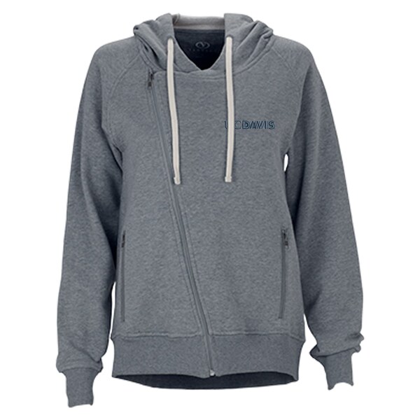 ビンテージアパレル レディース ジャケット＆ブルゾン アウター UC Davis Aggies Women's Fleece Moto Jacket Charcoal