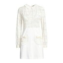 【送料無料】 ディースクエアード レディース ワンピース トップス Mini dresses White(4)