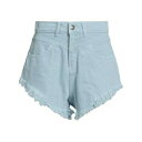 【送料無料】 ヒノミネイト レディース デニムパンツ ボトムス Denim shorts Azure