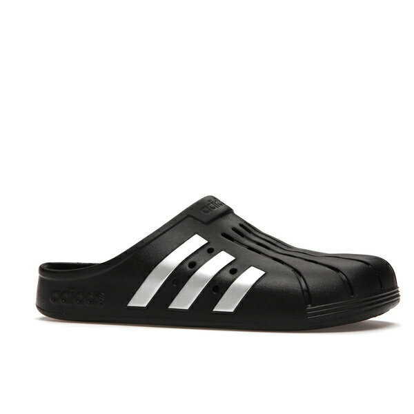 adidas アディダス メンズ スニーカー 【adidas Adilette Clog Black Silver】 サイズ US_M_13 Core Black/Silver Metallic/Core Black