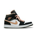Air Jordan ジョーダン レディース スニーカー 【Wmns Air Jordan 1 Mid SE 'Peach Mocha'】 サイズ US_9.5(26.5cm) Black(4)