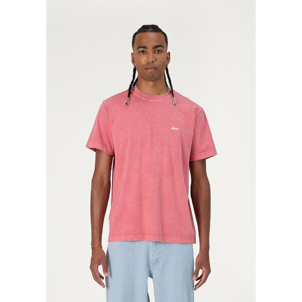 ٥  T ȥåץ LOWERCASE TEE UNISEX - Basic T-shirt - mineral red