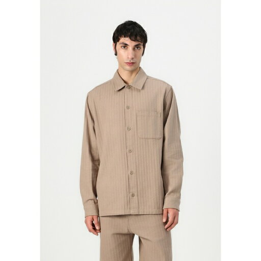 サムス サムス メンズ シャツ トップス DAMON OVERSHIRT - Shirt - greige サムス サムス メンズ シャツ トップス DAMON OVERSHIRT - Shirt - greige