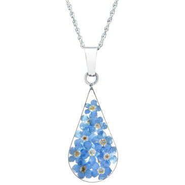 ジャニ ベルニーニ レディース ネックレス・チョーカー・ペンダントトップ アクセサリー Medium Teardrop Dried Flower Pendant with 18