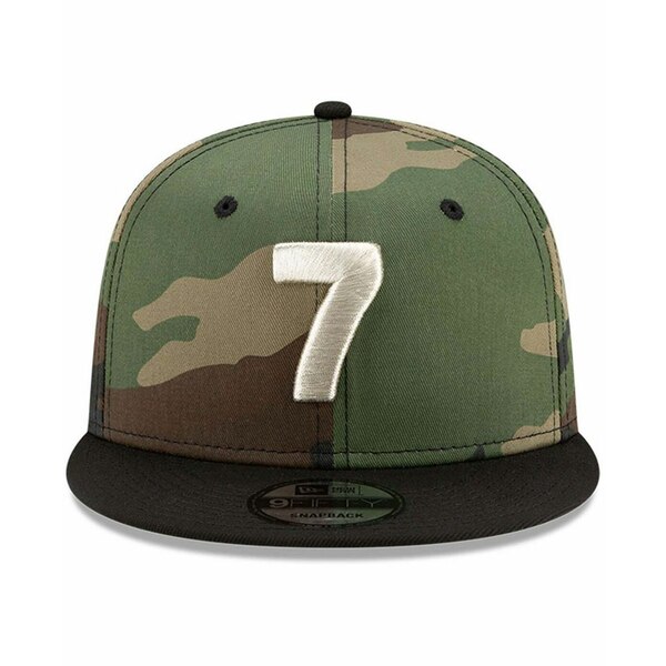 ニューエラ メンズ 帽子 アクセサリー Men's Camo San Antonio Spurs 7 Woodland 9FIFTY Snapback Adjustable Hat Camo