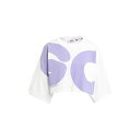 【送料無料】 ジーシーディーエス レディース カットソー トップス ANDY LOGO CROP TEE White