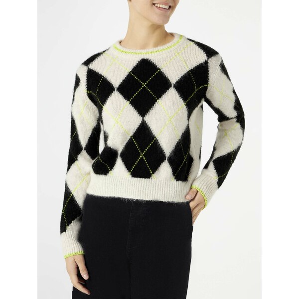 エムシーツーセイントバース レディース ニット&セーター アウター Woman Brushed Cropped Sweater Wit..