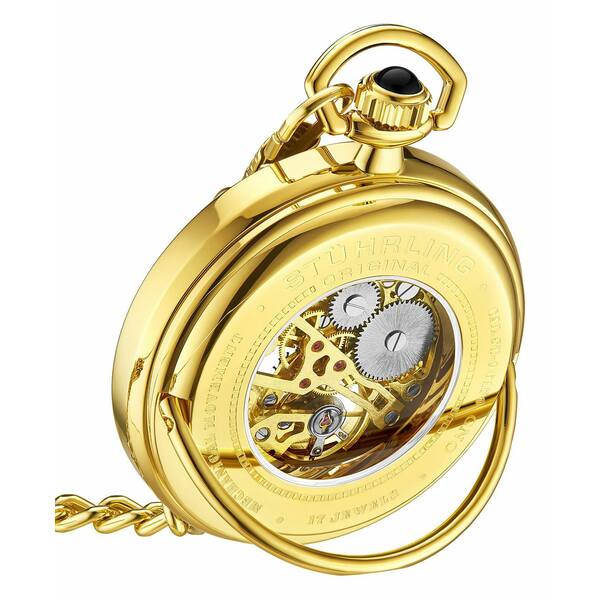 ■ブランド Stuhrling (スターリング)■商品名 Men's Gold Tone Stainless Steel Chain Pocket Watch 48mm■こちらの商品は米国・ヨーロッパからお取り寄せ商品となりますので、 お届けまで10日〜2週間前後お時間頂いております。 ■各ブランド・商品・デザインによって大きな差異がある場合がございます。 ■あくまで平均的なサイズ表ですので、「参考」としてご利用ください。 ■店内全品【送料無料】です！（※沖縄・離島は別途送料3,300円がかかります）