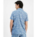 サンアンドプラスストーン メンズ シャツ トップス Men 039 s Fabricio Linen Chambray Short Sleeve Button-Front Shirt Shirt, Created for Macy 039 s Hydrogen