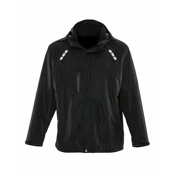 եå  㥱åȡ֥륾  Big &Tall Lightweight Rain Jacket - Waterproof Raincoat with Detachable Hood Black