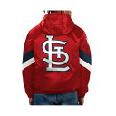 スターター レディース ジャケット＆ブルゾン アウター Men 039 s Red St. Louis Cardinals Force Play II Half-Zip Hooded Jacket Red