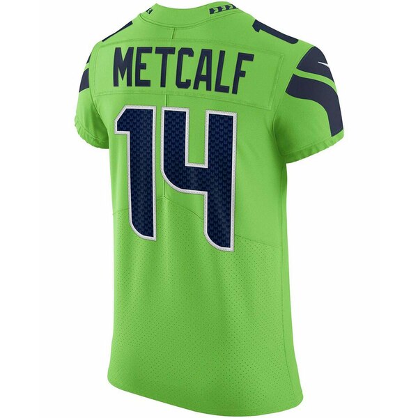 ʥ ǥ T ȥåץ Men's DK Metcalf Neon Green Seattle Seahawks Alternate Vapor Elite Player Jersey Neon Green