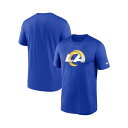 ナイキ レディース Tシャツ トップス Men's Royal Los Angeles Rams Legend Logo Performance T-shirt Royal