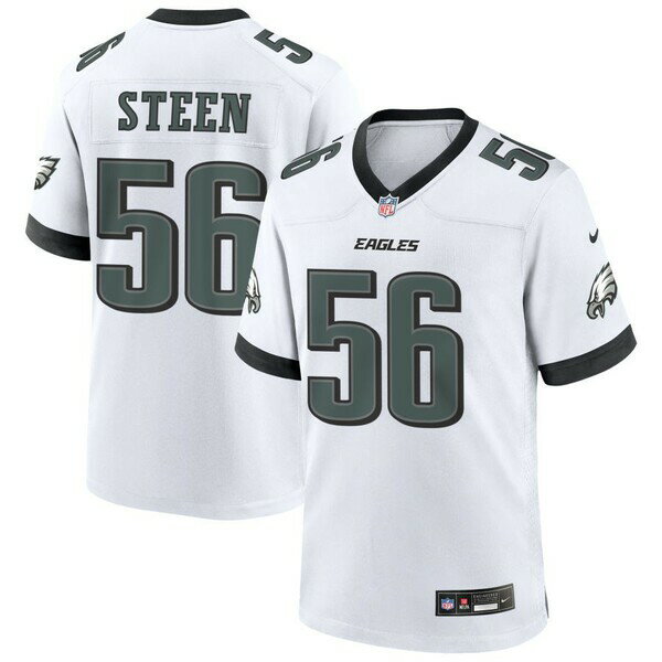 ナイキ メンズ ユニフォーム トップス Philadelphia Eagles Nike Custom Game Jersey White