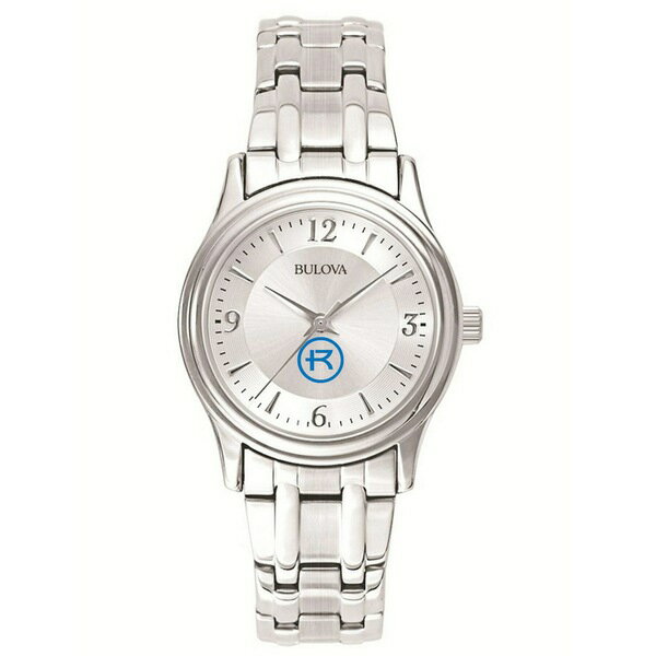 楽天astyブロバ レディース 腕時計 アクセサリー Rockhurst Hawks Bulova Women's SilverTone Dial Stainless Steel Quartz Watch Silver