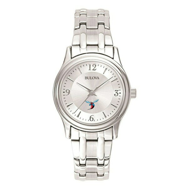 楽天astyブロバ レディース 腕時計 アクセサリー Delaware State Hornets Women's Silver Dial Stainless Steel Quartz Watch Silver