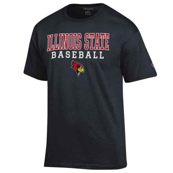 ԥ  T ȥåץ Illinois State Redbirds Champion Stack Baseball TShirt Black