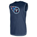 ニューエラ タンクトップ  メンズ ニューエラ メンズ Tシャツ トップス Tennessee Titans New Era Tank Top Navy