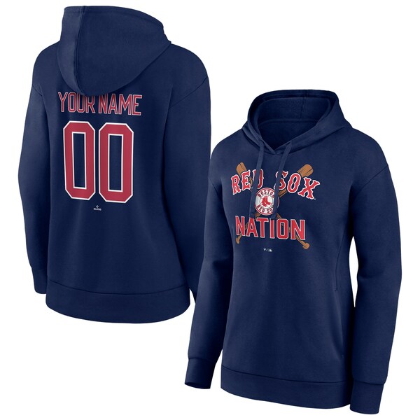 ファナティクス レディース パーカー・スウェットシャツ アウター Boston Red Sox Fanatics Branded Women's Personalized Hometown Legend Pullover Hoodie Navy 1