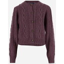 ラルフローレン レディース ニット&セーター アウター Wool Blend Cardigan Purple