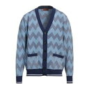 【送料無料】 ミッソーニ メンズ カーディガン アウター Cardigans Azure